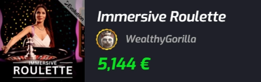 Immersive Roulette - 5144