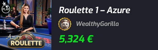 Roulette 1 Azure - 5324